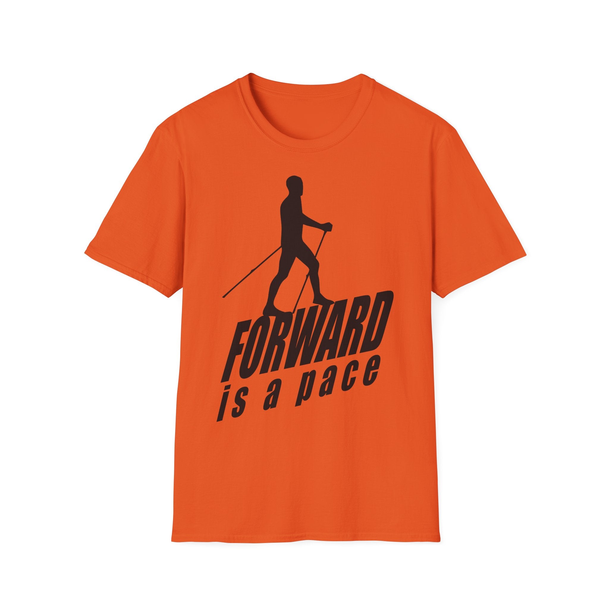 Nordic Walking T-Shirt — 'Forward Is A Pace' Motivational Walking Tee