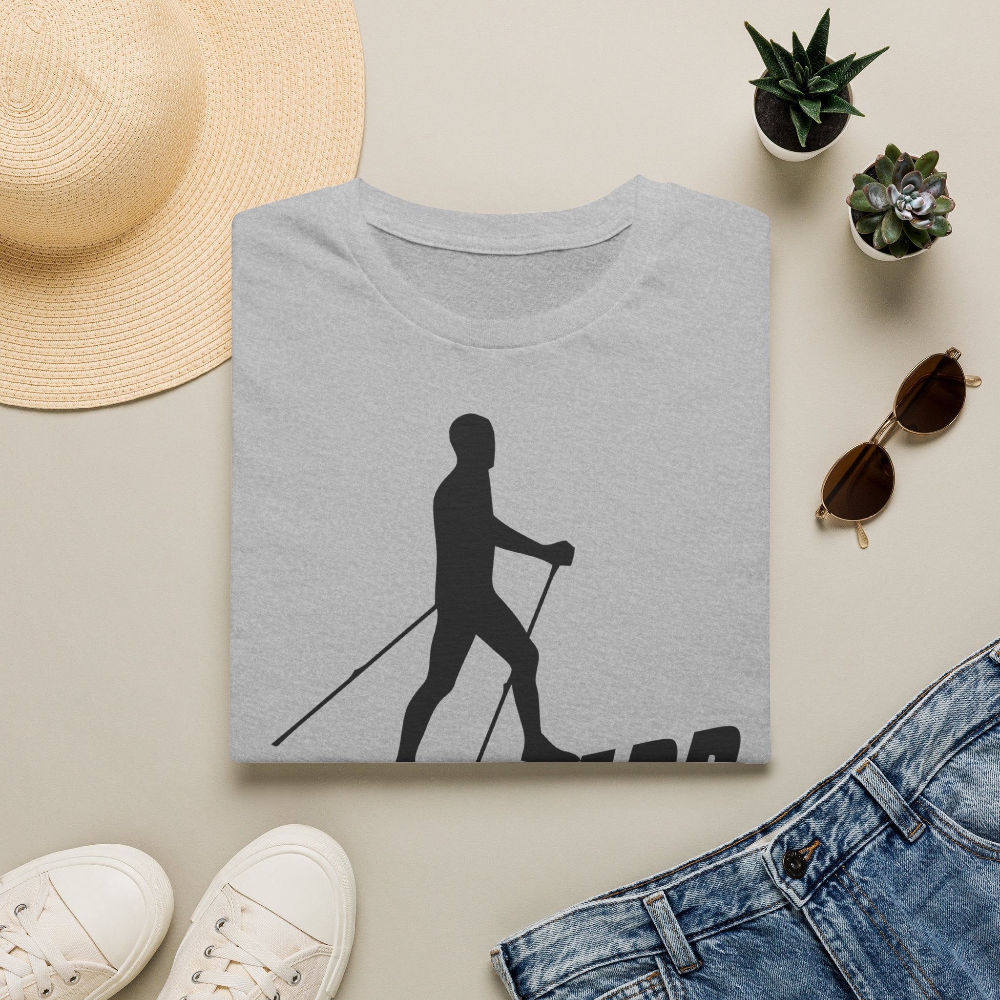Nordic Walking T-Shirt — 'Forward Is A Pace' Motivational Walking Tee