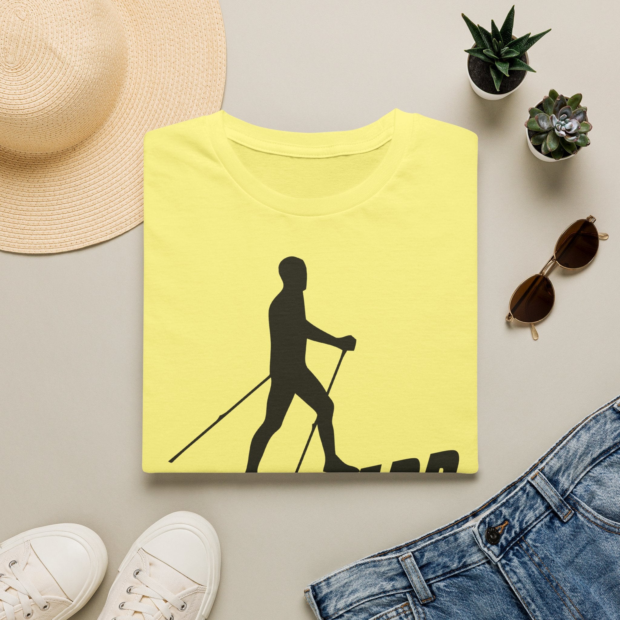 Nordic Walking T-Shirt — 'Forward Is A Pace' Motivational Walking Tee