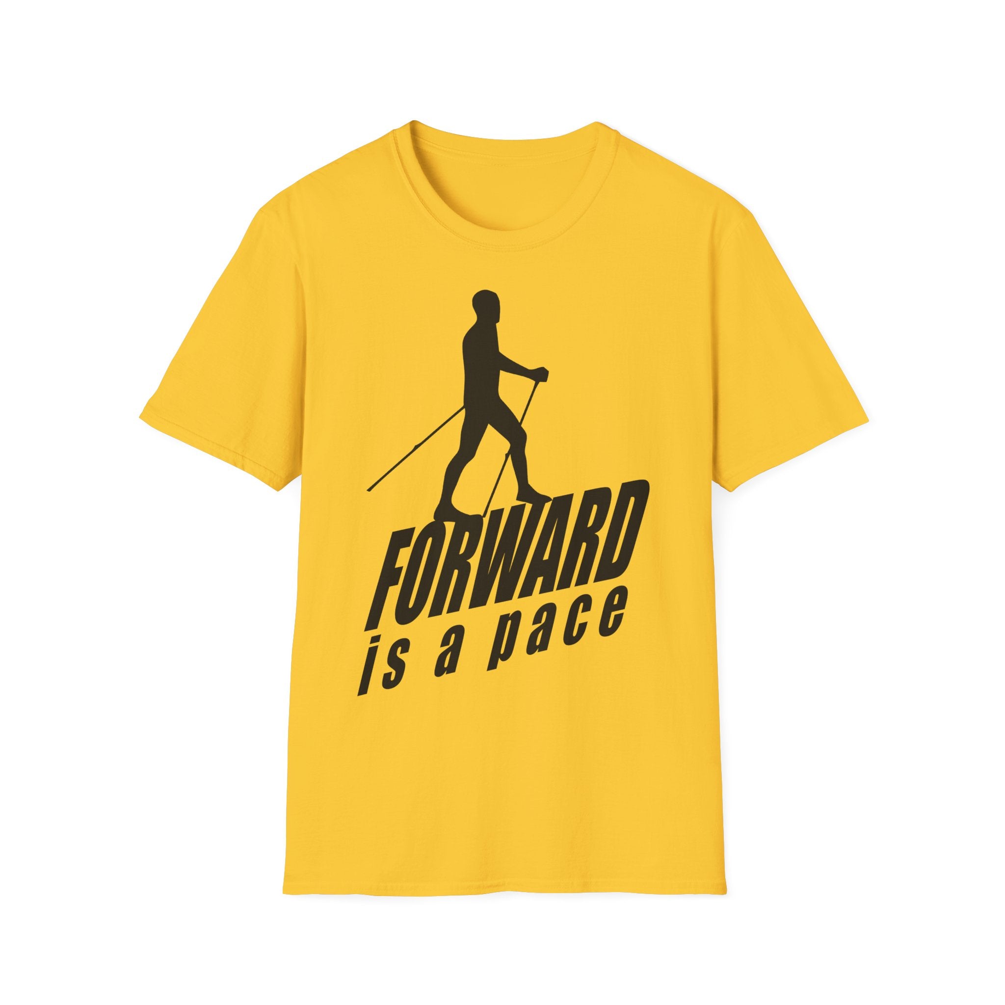 Nordic Walking T-Shirt — 'Forward Is A Pace' Motivational Walking Tee