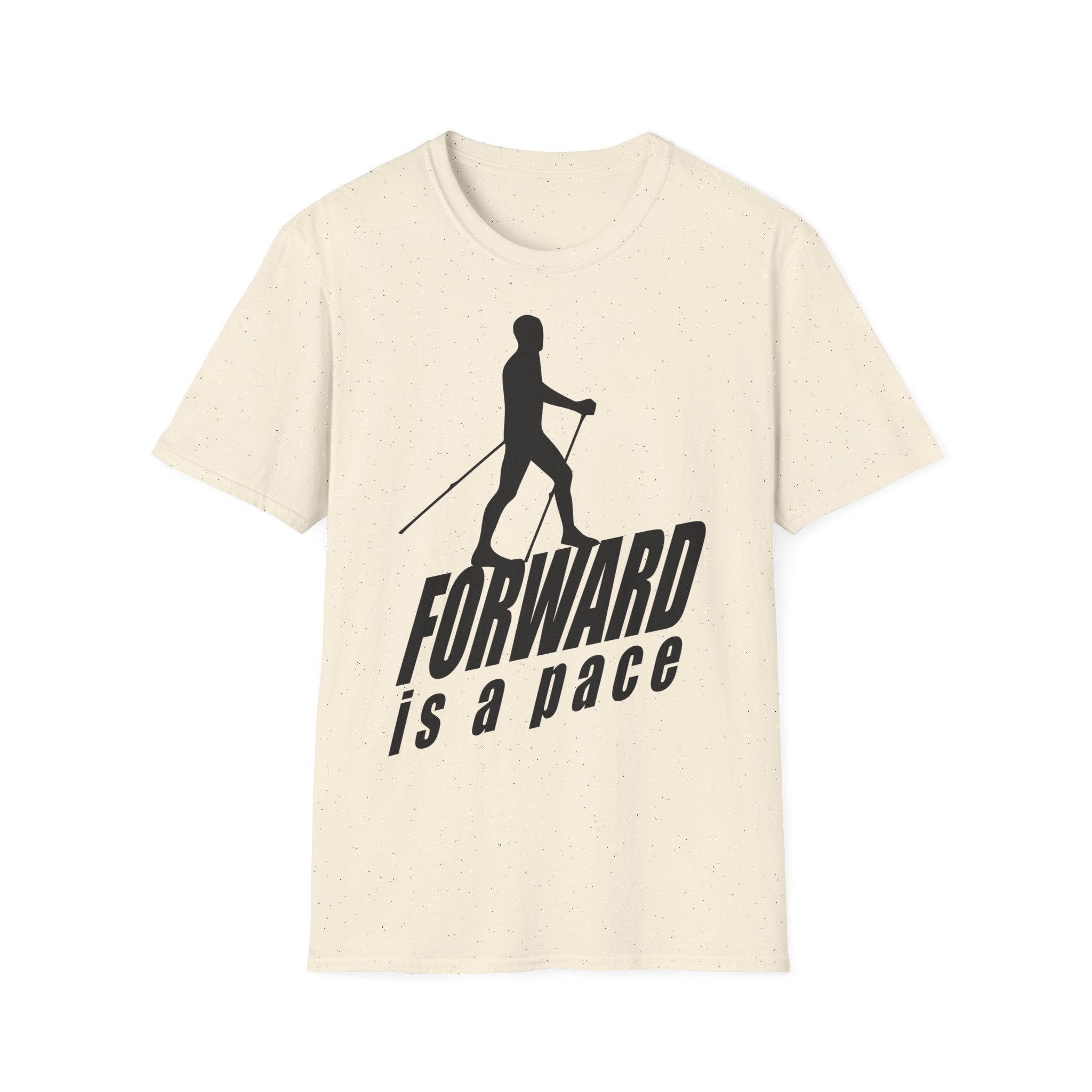 Nordic Walking T-Shirt — 'Forward Is A Pace' Motivational Walking Tee