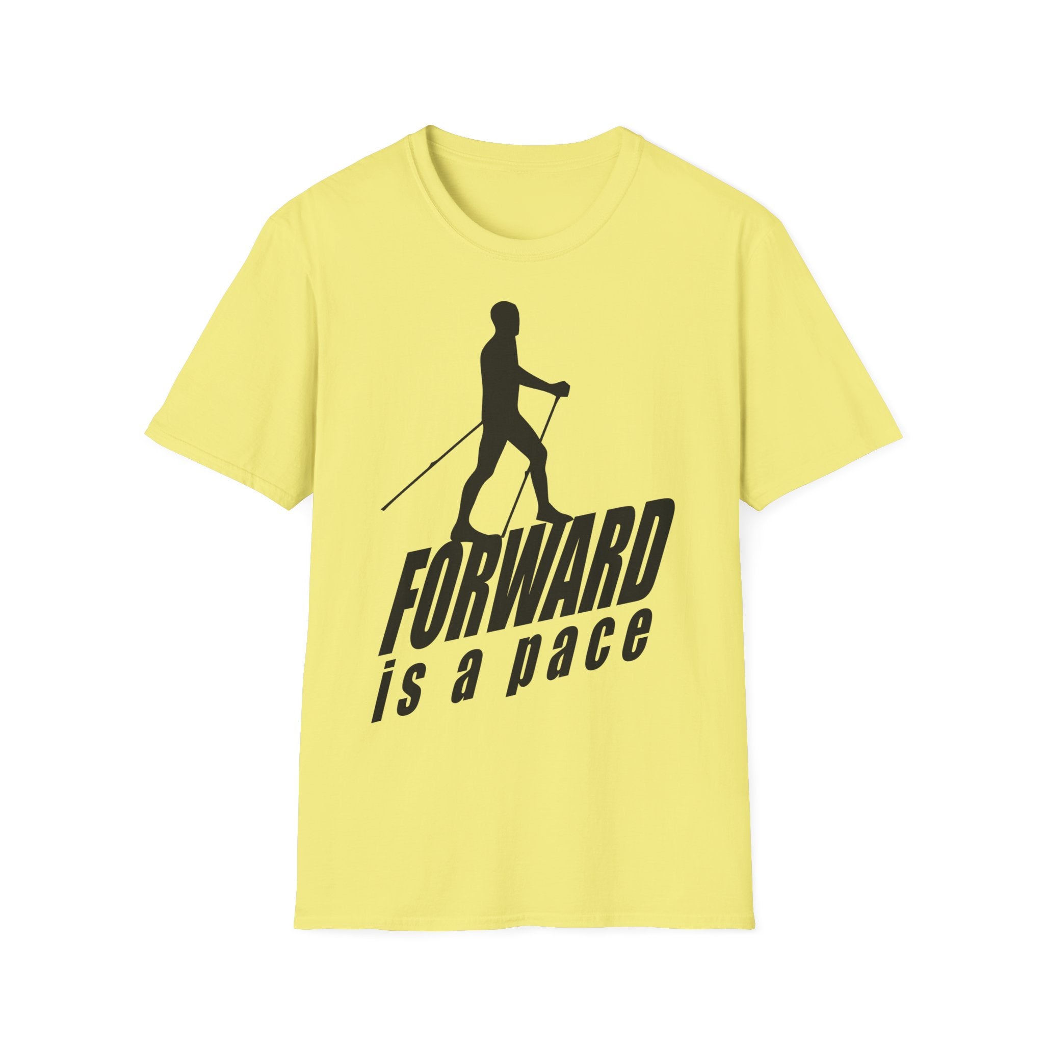 Nordic Walking T-Shirt — 'Forward Is A Pace' Motivational Walking Tee